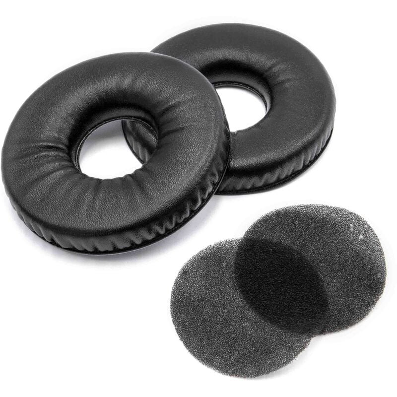 foto del prodotto cuscinetti auricolari di ricambio compatibile con akg k121, k121 studio, k121s, k141, k141 studio, k141m, k142 cuffie, headset nero, brillante vhbw