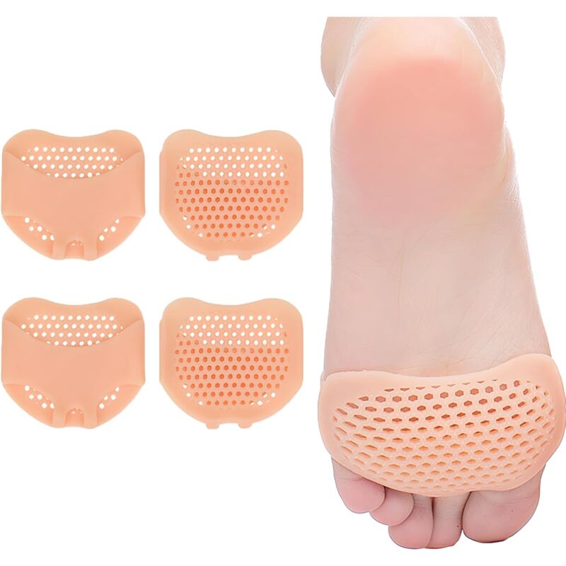 foto del prodotto cuscinetti metatarsali in gel di silicone morbido, cuscinetto per l avampiede per tacchi alti, scarpe da lavoro, per donne e uomini. cuscinetti per