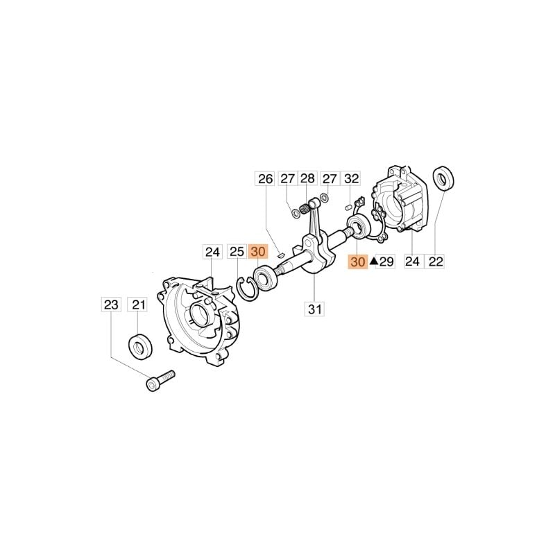 foto del prodotto cuscinetto a sfere decespugliatore modelli 725s originale emak 3034009r