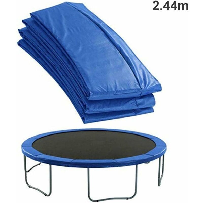 foto del prodotto cuscinetto di protezione per trampolino, cuscinetto di sicurezza per trampolino da 244 cm, cuscinetto di protezione per molle per trampolino