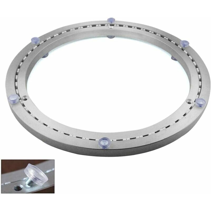 foto del prodotto cuscinetto girevole in metallo lablanc base girevole rotonda, rotazione a 360 , cuscinetti a sfere a fila singola, per impieghi gravosi, 40 cm