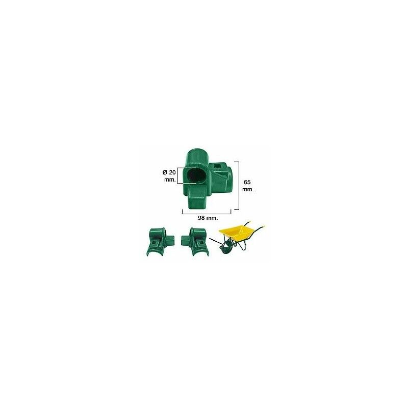 foto del prodotto cuscinetto in plastica per carriola da lavoro giallo 1 foro set di 2 pezzi 