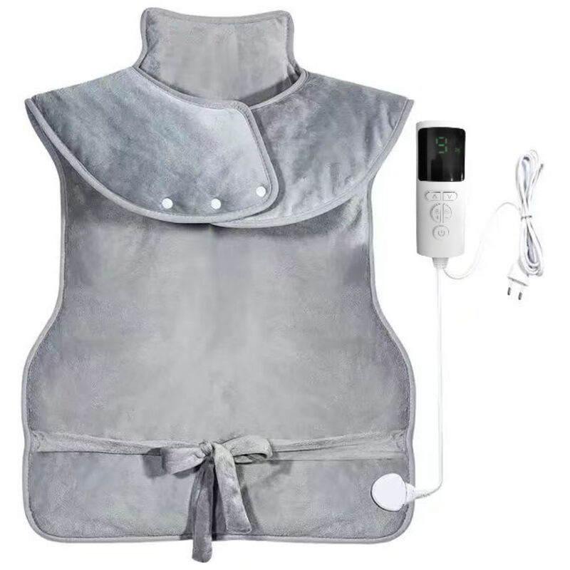 foto del prodotto cuscinetto riscaldante elettrico per schiena, spalle e collo 60 100 cm, riscaldamento rapido, cintura, scaldaschiena, flanella, lavabile in lavatrice