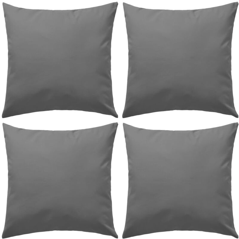 foto del prodotto cuscini da esterno 4 pz 45x45 cm grigi vidaxl