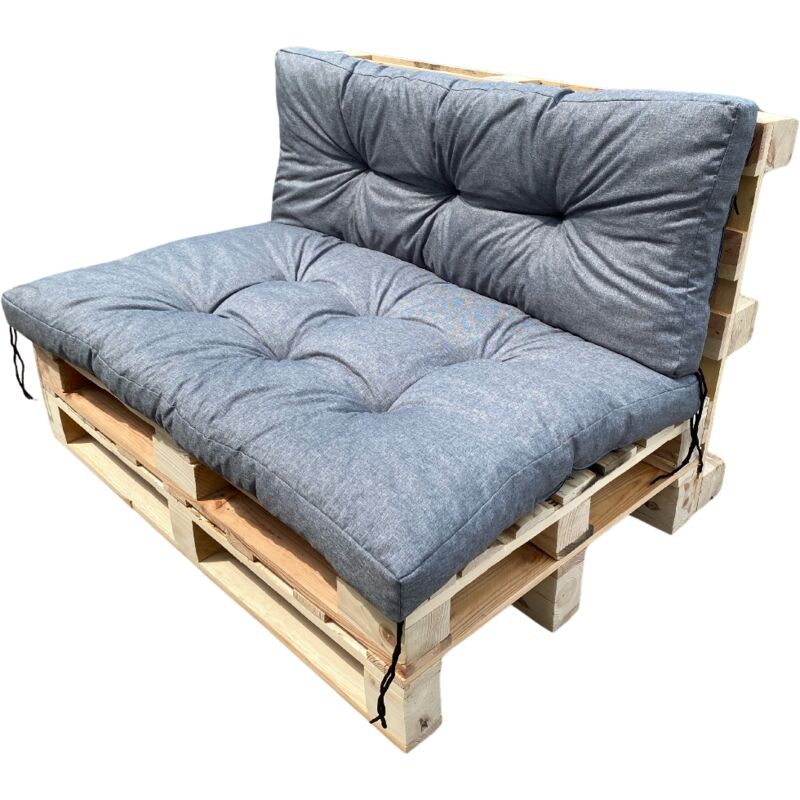 foto del prodotto cuscini da giardino per pallet, panca, mobili da giardino 120x80 120x40 set