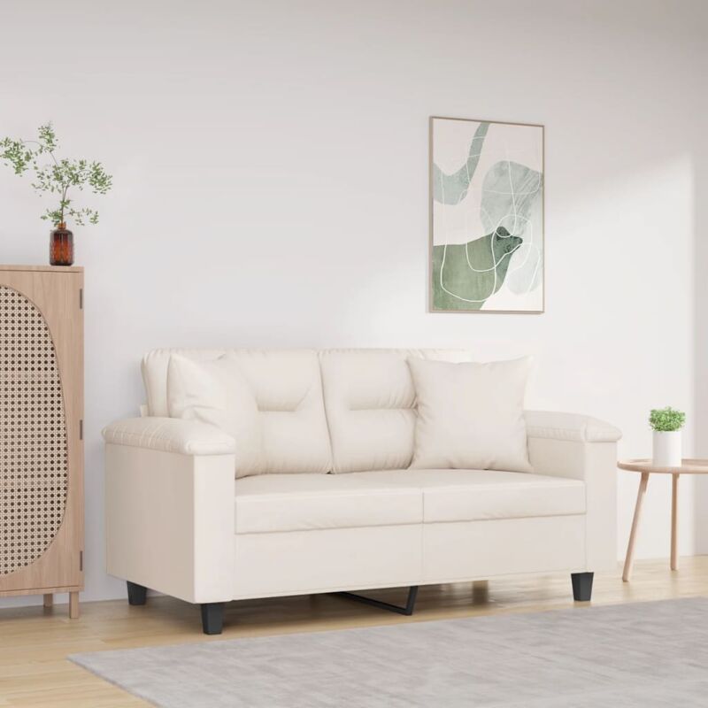 foto del prodotto cuscini decorativi 2 pz beige 40x40 cm in tessuto microfibra vidaxl