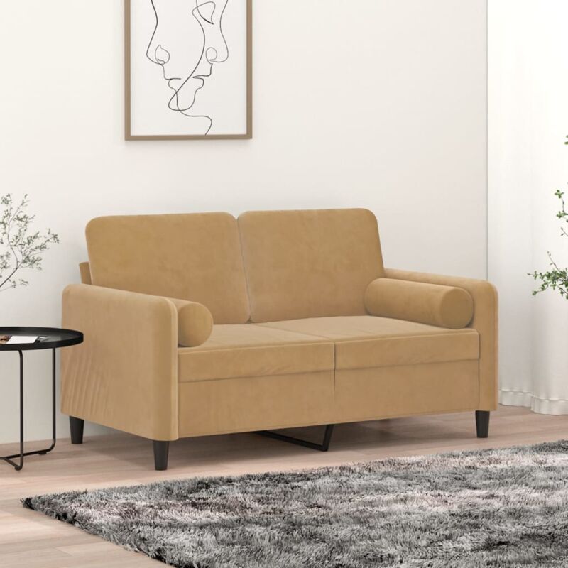 foto del prodotto cuscini decorativi 2 pz marrone 15x50 cm in velluto vidaxl