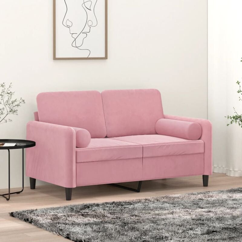 foto del prodotto cuscini decorativi 2 pz rosa 15x50 cm in velluto vidaxl