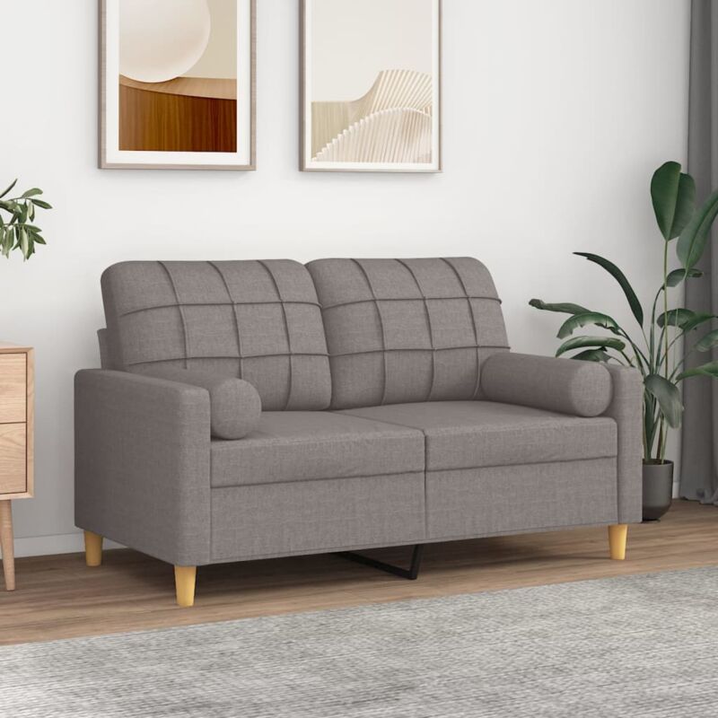 foto del prodotto cuscini decorativi 2 pz tortora 15x50 cm in tessuto vidaxl