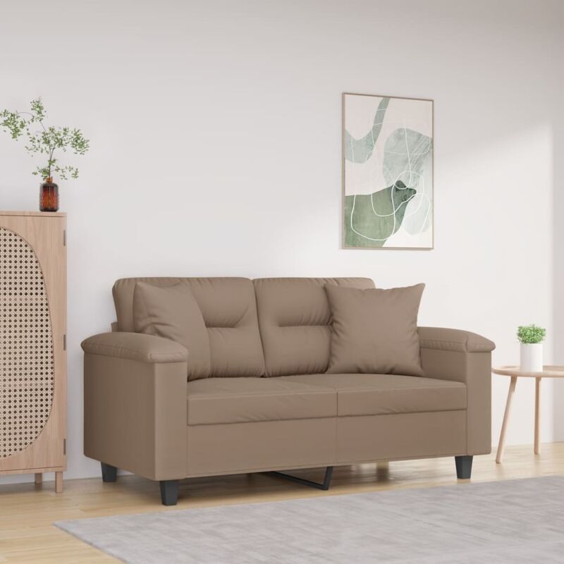 foto del prodotto cuscini decorativi 2 pz tortora 40x40 cm in tessuto microfibra