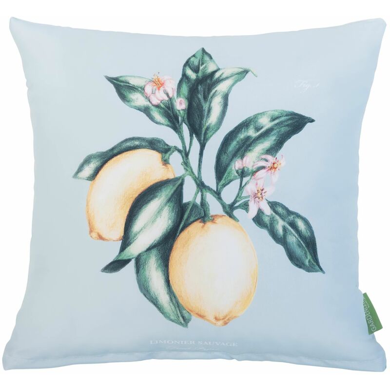 foto del prodotto cuscini decorativi, 45x45 cuscini decorativi impermeabili con rivestimento sfoderabile facile da pulire, blu limone, grande gardenista