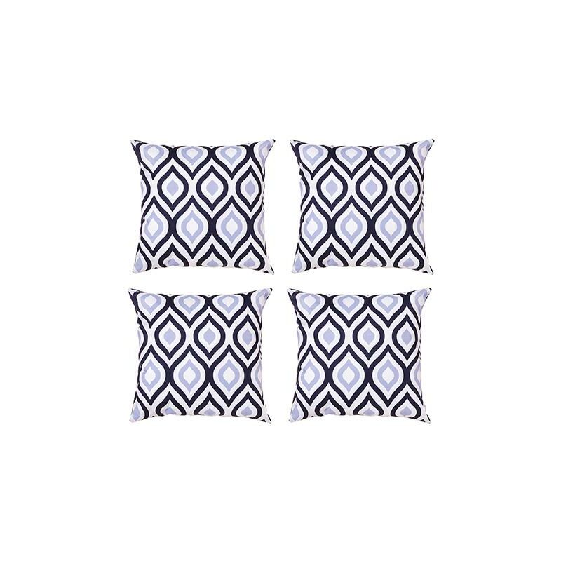 foto del prodotto cuscini decorativi con stampe, 45x45 cuscini decorativi con imbottitura in fibra cava e rivestimento sfoderabile resistente all acqua, 4 pezzi ,