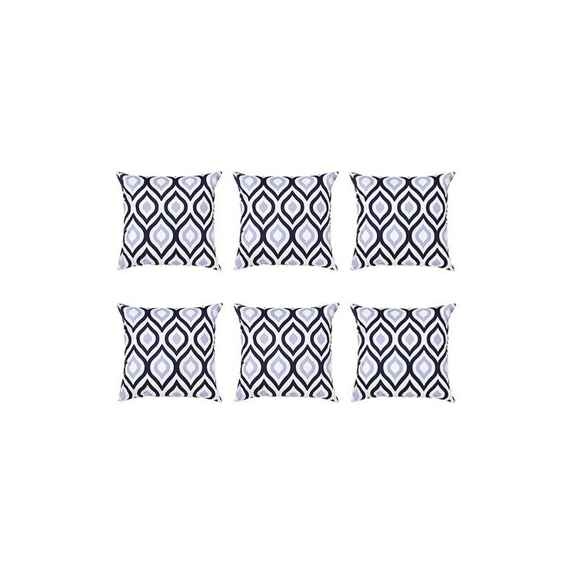foto del prodotto cuscini decorativi con stampe, 45x45 cuscini decorativi con imbottitura in fibra cava e rivestimento sfoderabile resistente all acqua, 6 pezzi ,