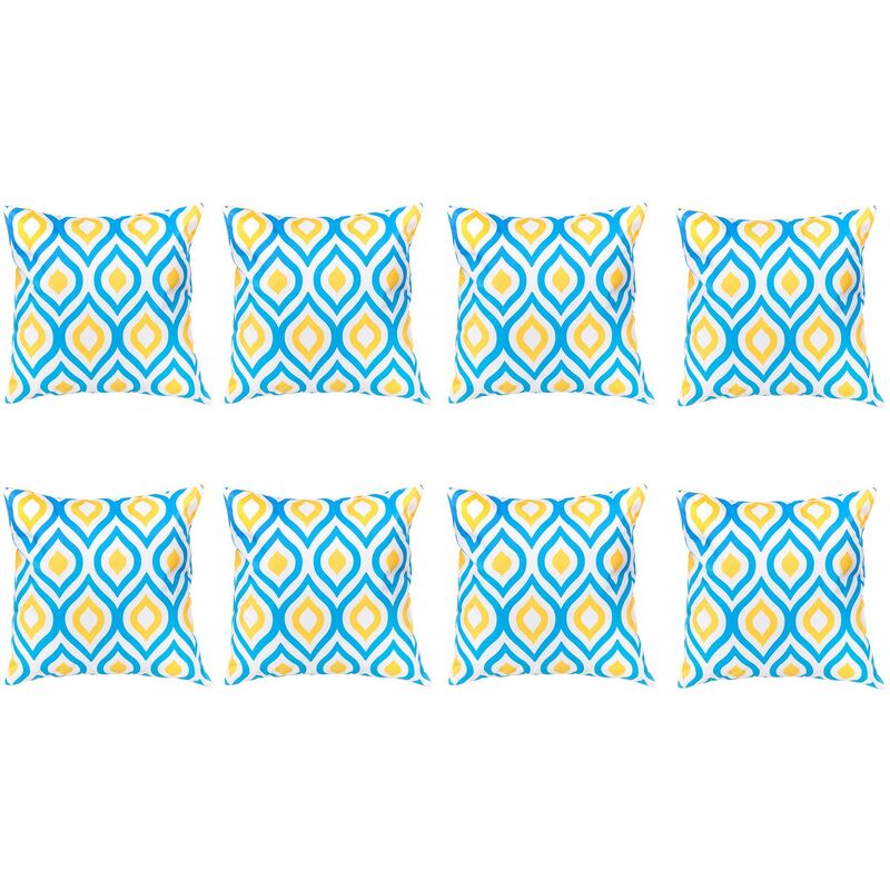 foto del prodotto cuscini decorativi con stampe, 45x45 cuscini decorativi con imbottitura in fibra cava e rivestimento sfoderabile resistente all acqua, 8 pezzi ,