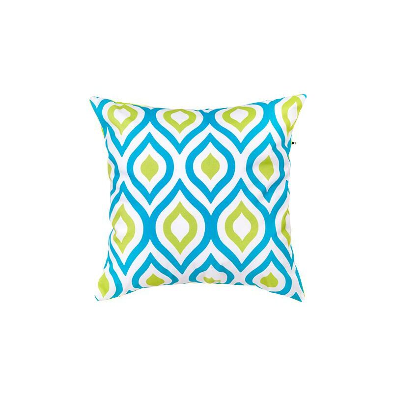 foto del prodotto cuscini decorativi con stampe, 45x45 cuscini decorativi con imbottitura in fibra cava e rivestimento sfoderabile resistente all acqua, aqua lime