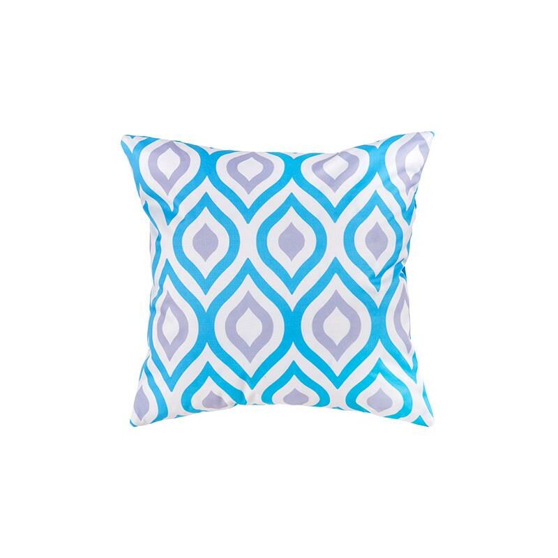 foto del prodotto cuscini decorativi con stampe, 45x45 cuscini decorativi con imbottitura in fibra cava e rivestimento sfoderabile resistente all acqua, blu grigio