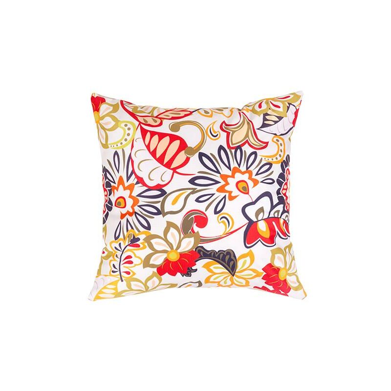 foto del prodotto cuscini decorativi con stampe, 45x45 cuscini decorativi con imbottitura in fibra cava e rivestimento sfoderabile resistente all acqua, floral multi