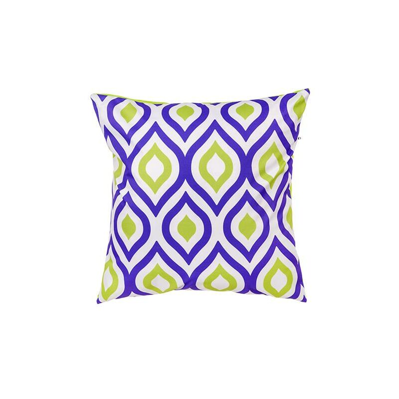foto del prodotto cuscini decorativi con stampe, 45x45 cuscini decorativi con imbottitura in fibra cava e rivestimento sfoderabile resistente all acqua, viola lime