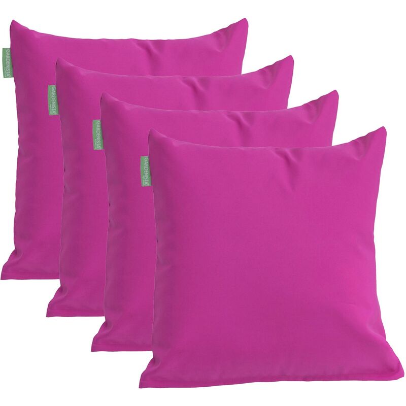 foto del prodotto cuscini decorativi da esterno, cuscini decorativi impermeabili con rivestimento sfoderabile facile da pulire 45x45cm, rosa 4 pezzi gardenista