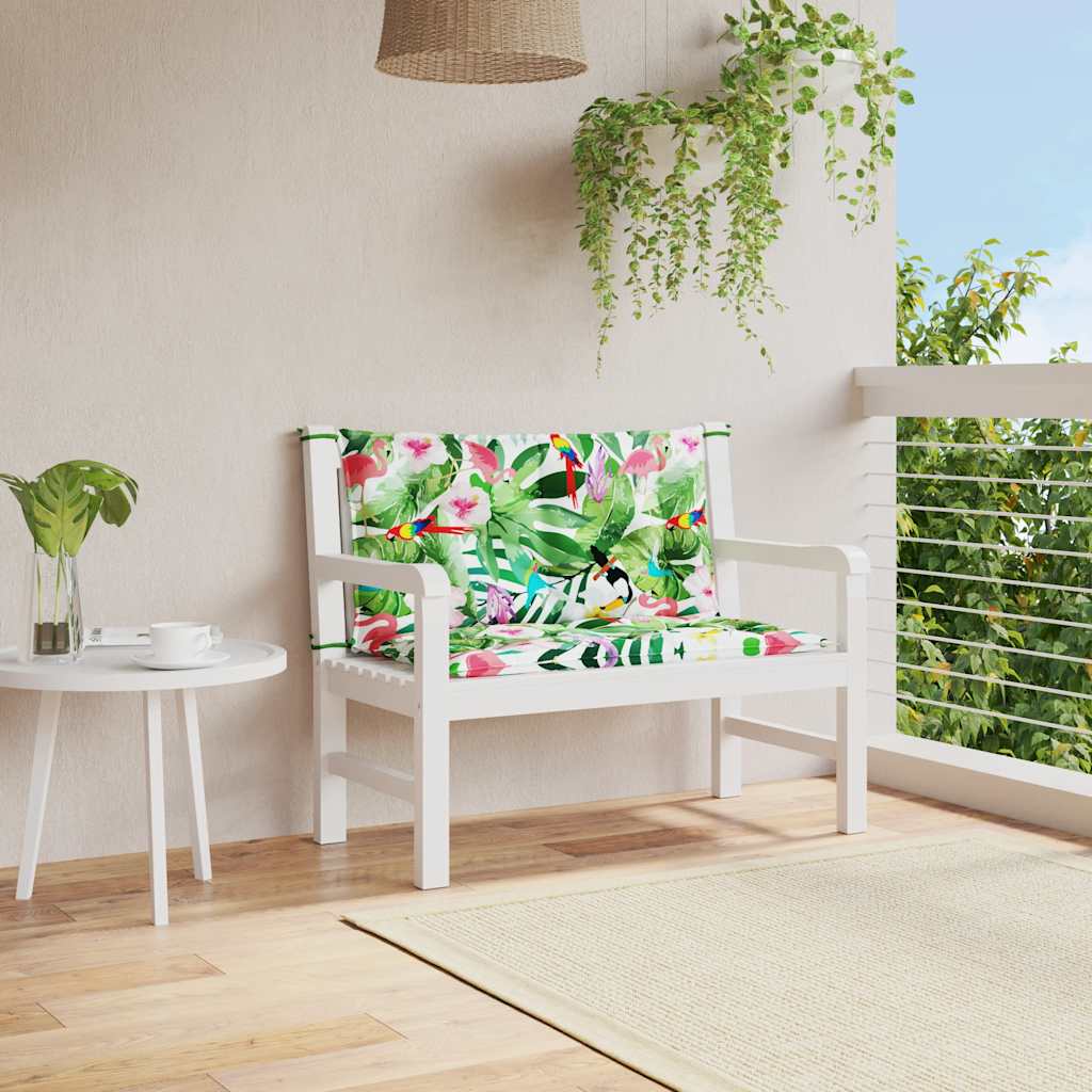 foto del prodotto cuscini panca da giardino 2pz multicolore 100x50x7cm in tessutocod mxl 94341