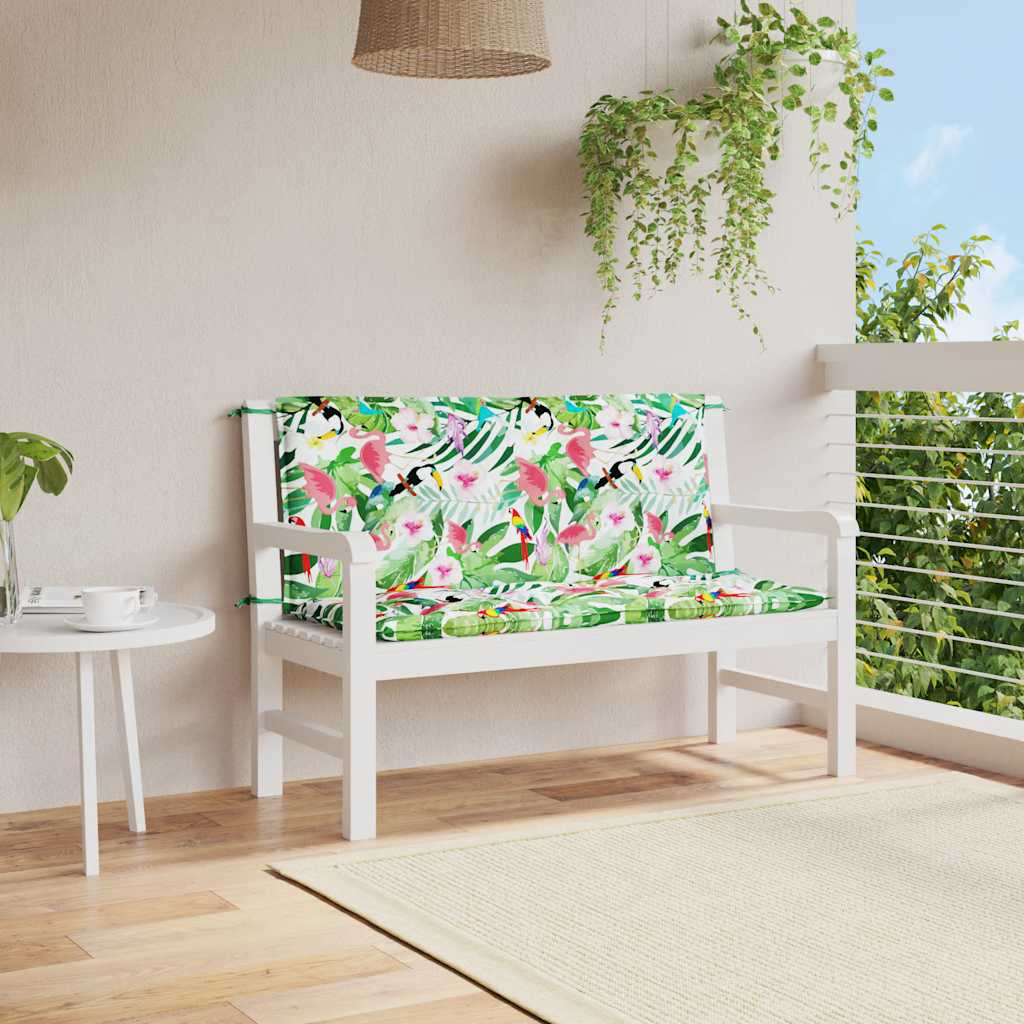 foto del prodotto cuscini panca da giardino 2pz multicolore 120x50x7cm in tessutocod mxl 94312