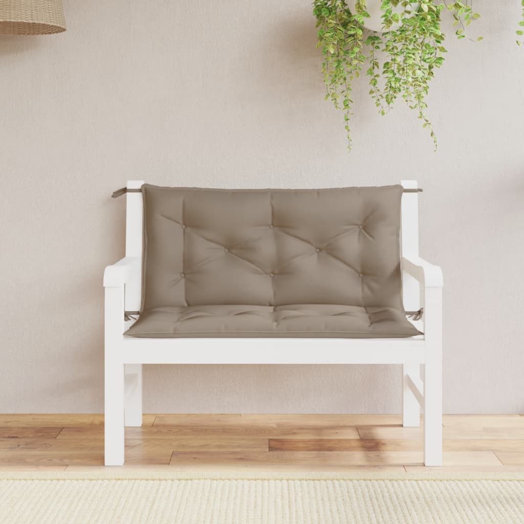 foto del prodotto cuscini panca da giardino 2pz tortora 100x50x7cm tessuto oxfordcod mxl 115903