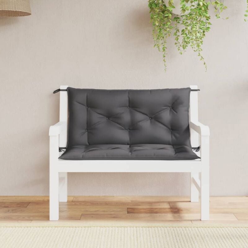 foto del prodotto cuscini panca giardino 2pz antracite 100x50x7cm tessuto oxford vidaxl