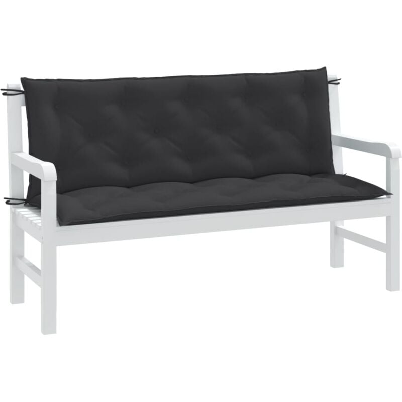 foto del prodotto cuscini panca giardino 2pz antracite m lange 150x50x7cm tessuto vidaxl
