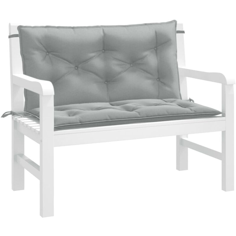 foto del prodotto cuscini panca giardino 2pz grigio chiaro m lange 100x50x7 cm vidaxl