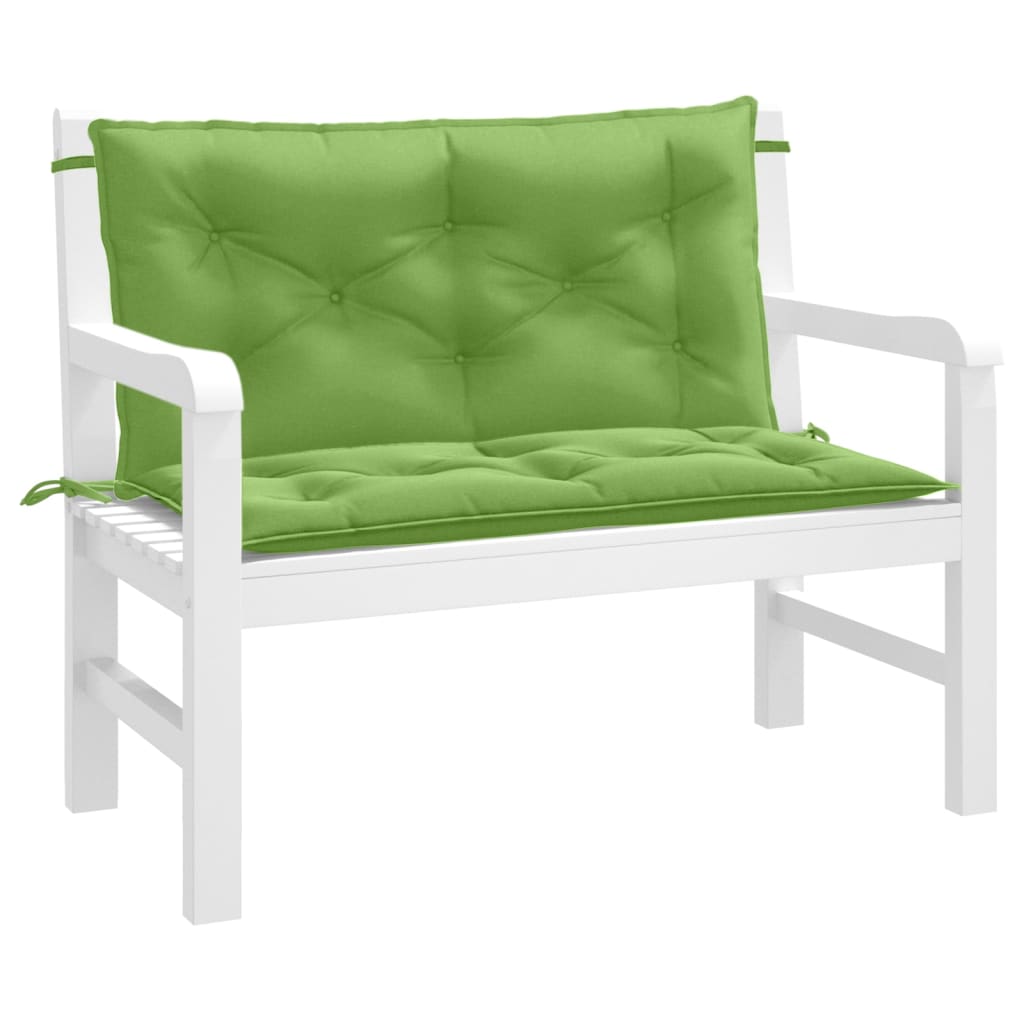 foto del prodotto cuscini panca giardino 2pz verde m lange 100x50x7cm tessuto