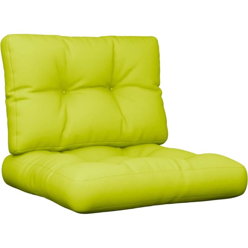 foto del prodotto cuscini per divani in pallet 2 pz verde intenso in tessuto vidaxl