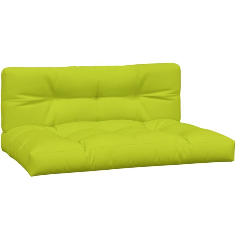 foto del prodotto cuscini per divani in pallet 2 pz verde intenso in tessuto vidaxl