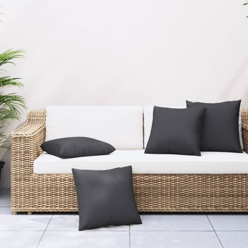 immagine 0 del prodotto cuscini per divano 4 pz neri 60x60 cm in tessuto vidaxl