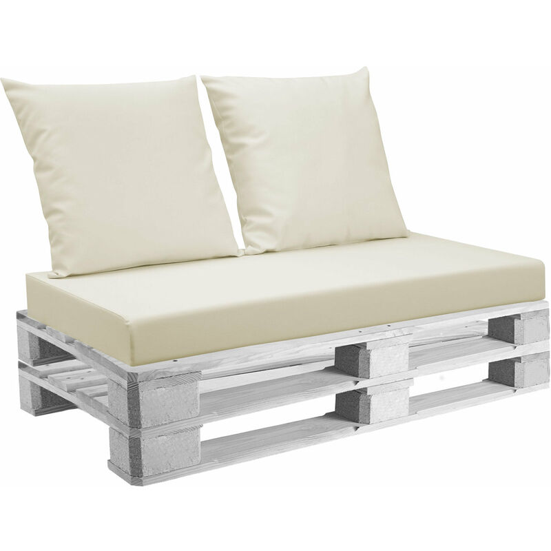 foto del prodotto cuscini per pallet 120x80 cm seduta e schienale in similpelle mariotti belem beige