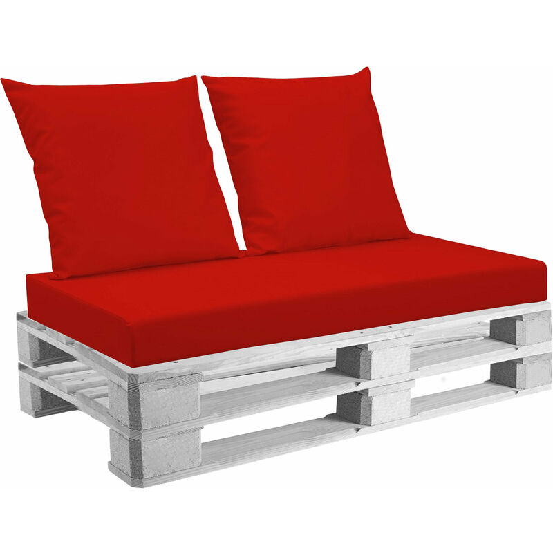 foto del prodotto cuscini per pallet 120x80 cm seduta e schienale in similpelle mariotti belem rosso