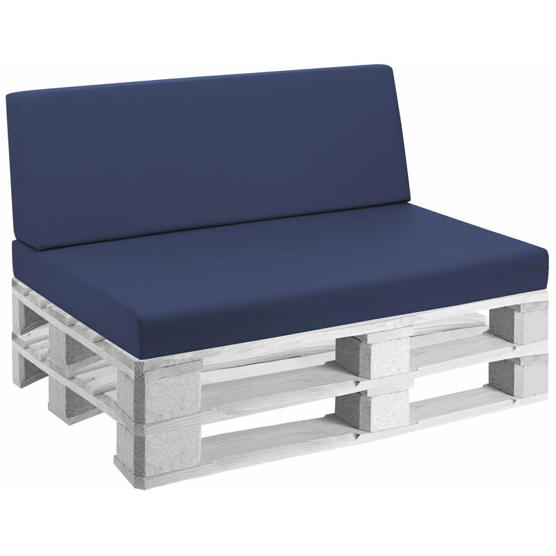 foto del prodotto cuscini per pallet 120x80 cm seduta e schienale in similpelle mariotti reforma blu