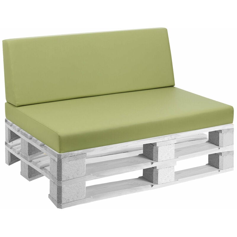foto del prodotto cuscini per pallet 120x80 cm seduta e schienale in similpelle mariotti reforma lime