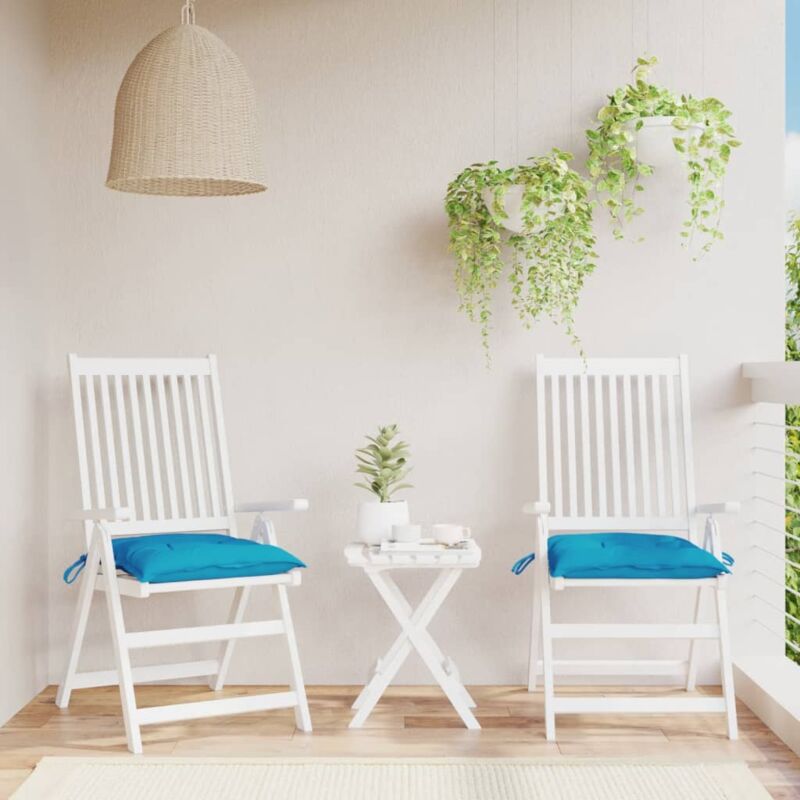 foto del prodotto cuscini per pallet 2 pz azzurri 50x50x7 cm in tessuto oxford vidaxl