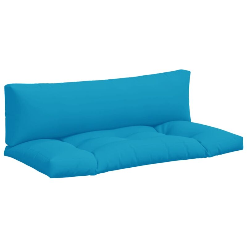 foto del prodotto cuscini per pallet 2 pz azzurro in tessuto vidaxl