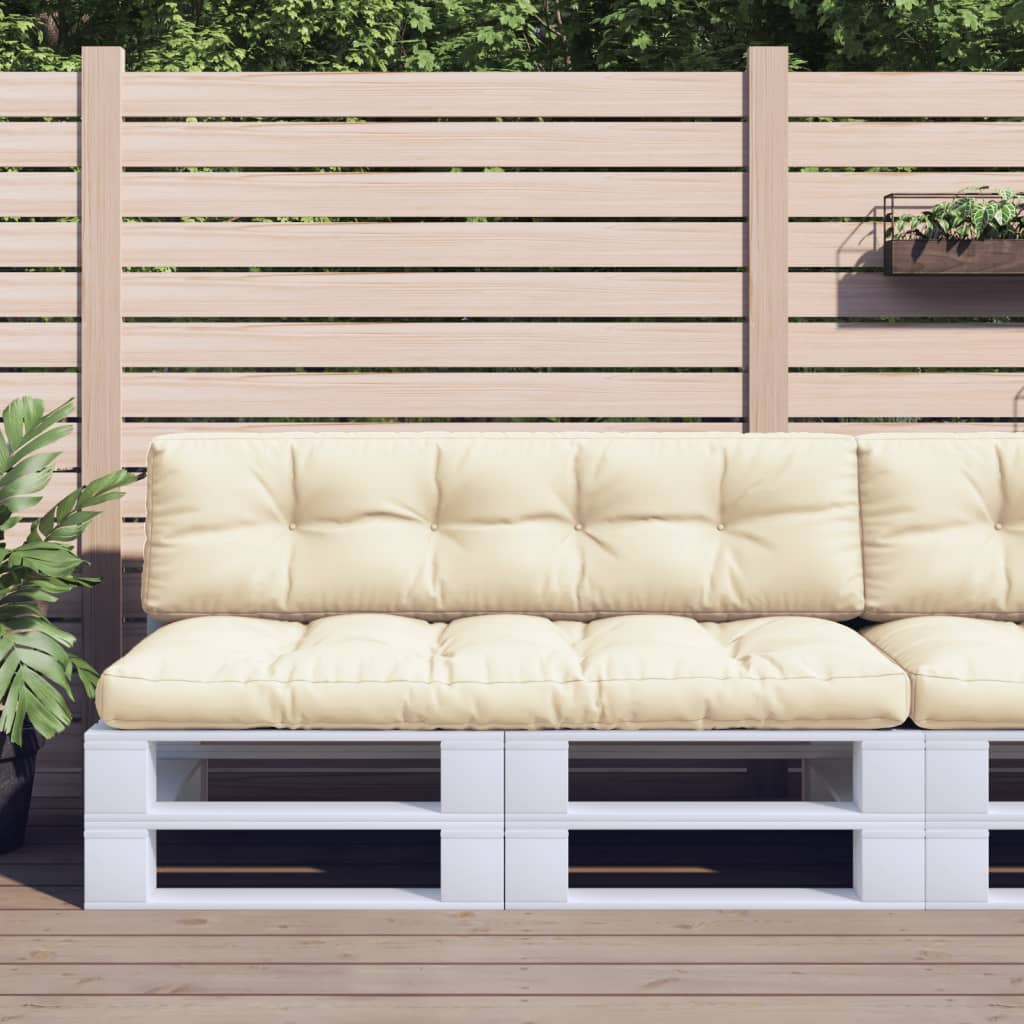 foto del prodotto cuscini per pallet 2 pz crema in tessuto