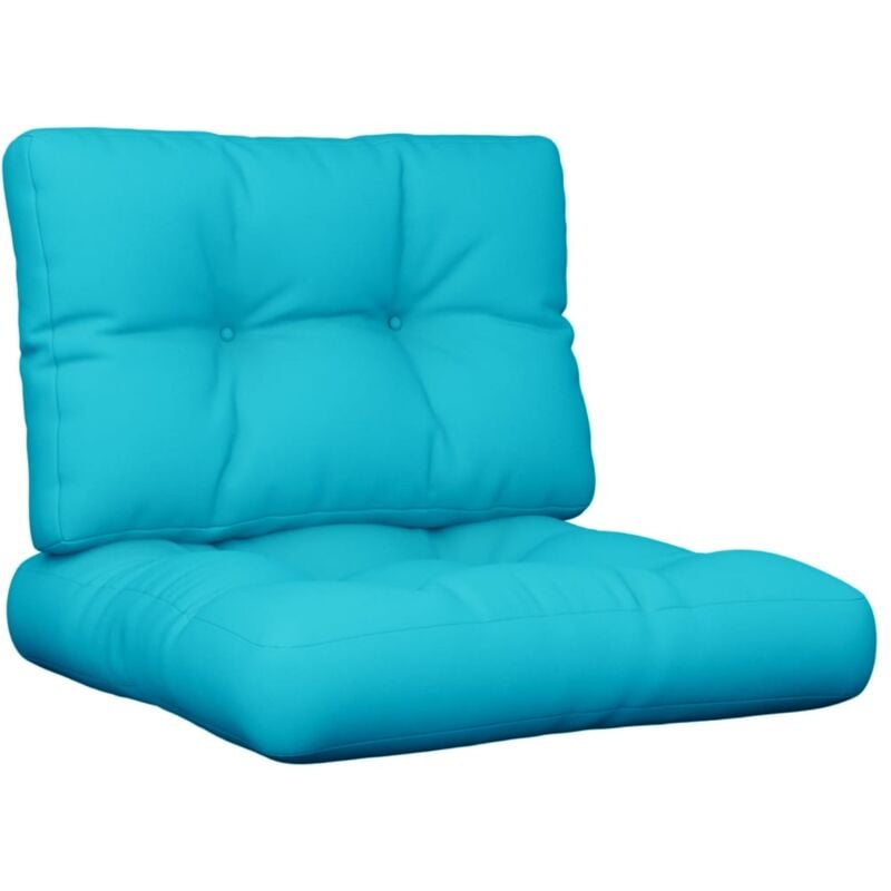 foto del prodotto cuscini per pallet 2 pz turchese in tessuto vidaxl