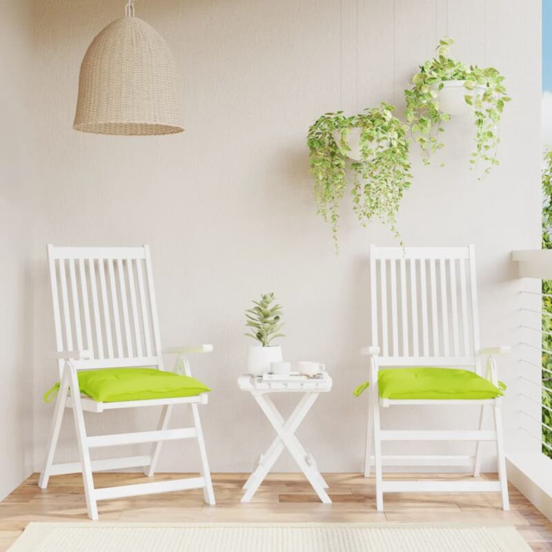 foto del prodotto cuscini per pallet 2 pz verde chiaro 50x50x7 cm tessuto oxford vidaxl
