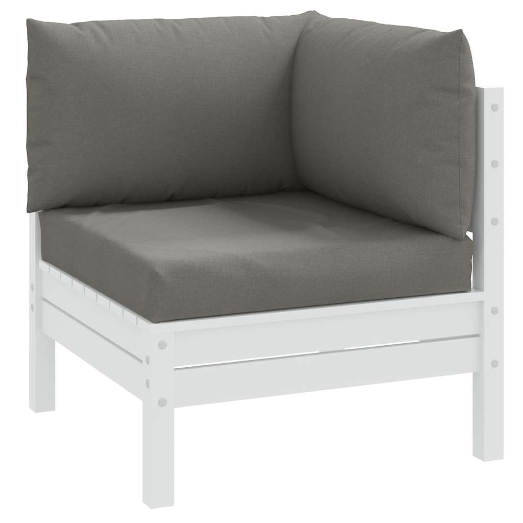 foto del prodotto cuscini per pallet 3 pz grigio scuro m lange in tessuto