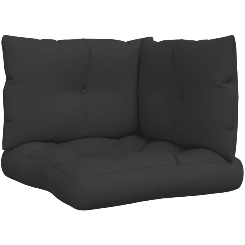 foto del prodotto cuscini per pallet 3 pz neri in tessuto oxford vidaxl