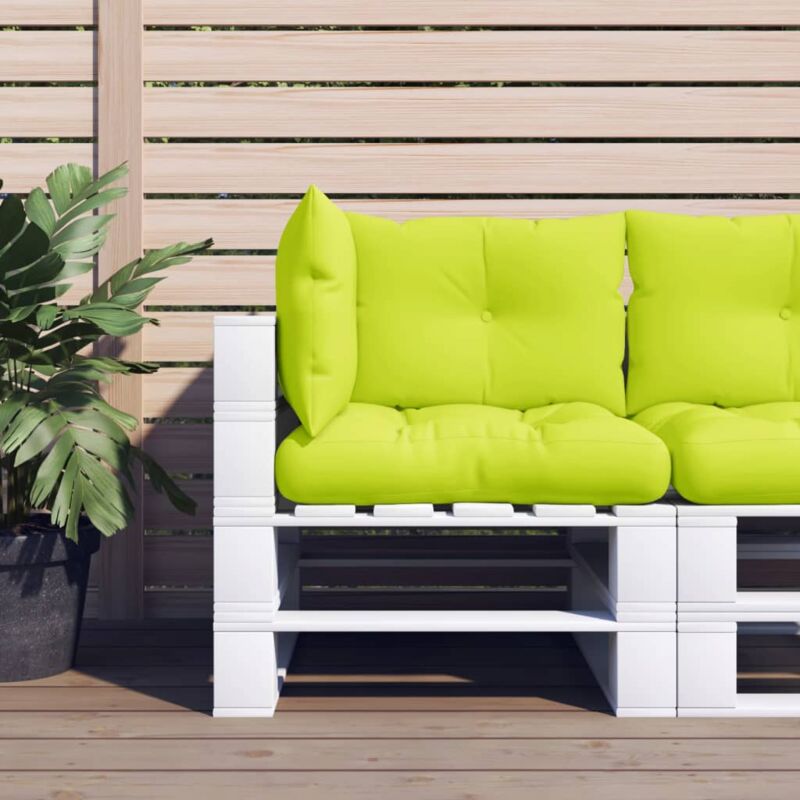 foto del prodotto cuscini per pallet 3 pz verde intenso in tessuto vidaxl
