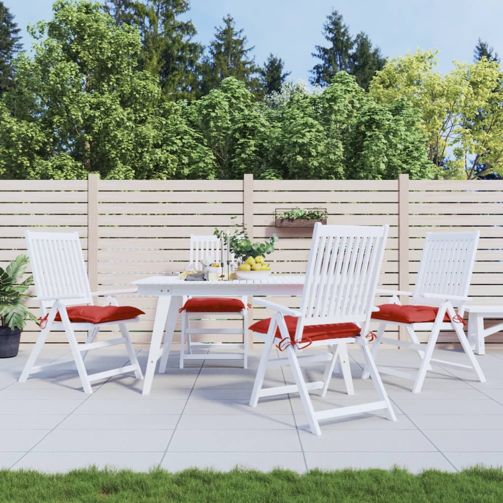 foto del prodotto cuscini per pallet 4 pz rossi 50x50x7 cm tessuto oxford