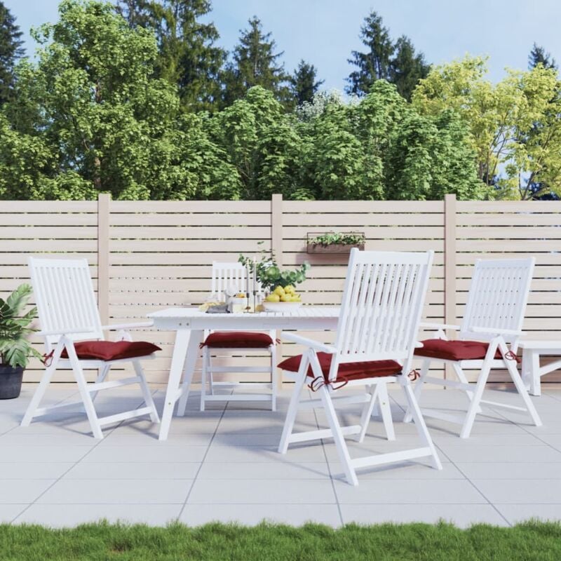 foto del prodotto cuscini per pallet 4 pz rosso vino 50x50x7 cm tessuto oxford vidaxl