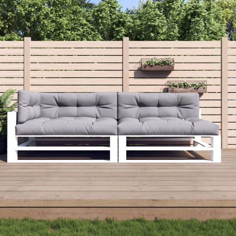 foto del prodotto cuscini per pallet 5 pz grigi in tessuto vidaxl