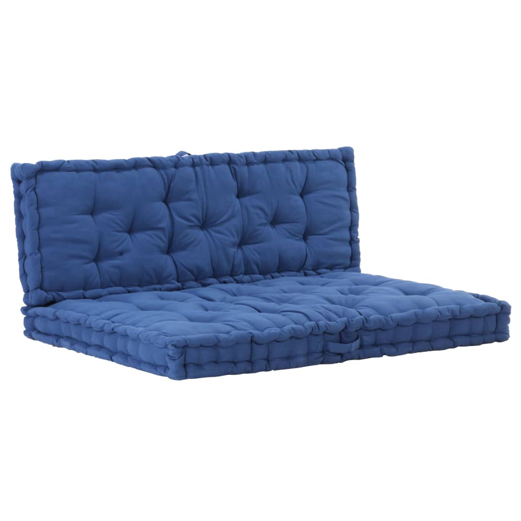 foto del prodotto cuscini per pallet e pavimento 2 pz in cotone blu chiaro cod mxl 72129