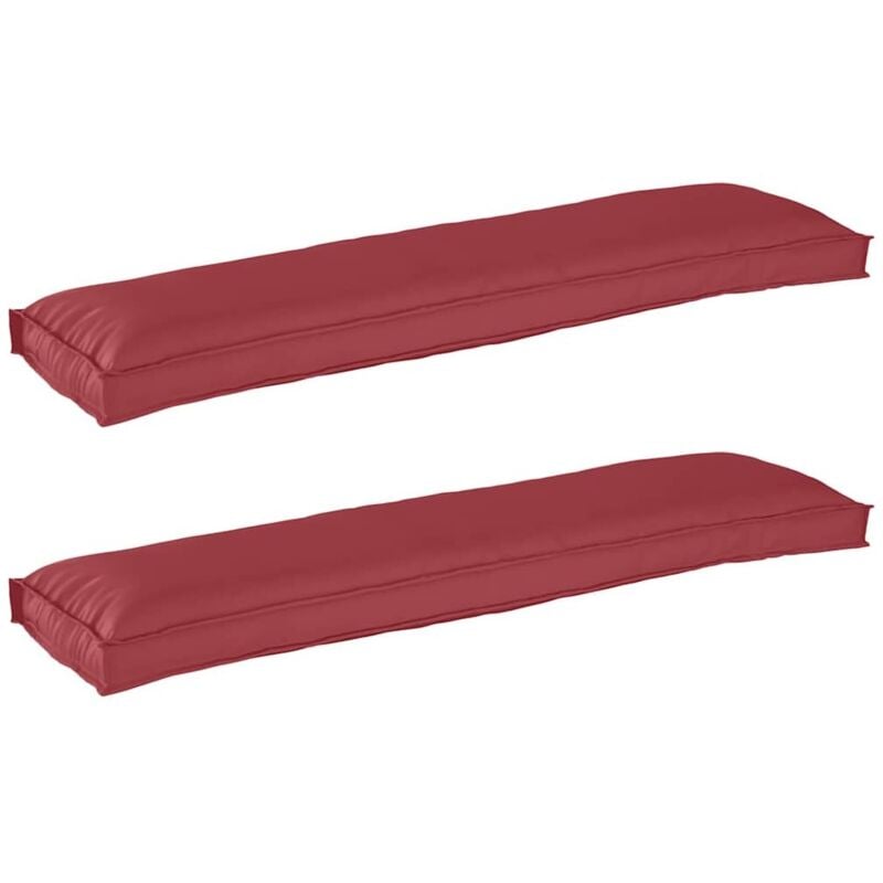 foto del prodotto cuscini per pallet per panchina 2 pz rosso vino 150 x 40 x 8 cm in tessuto oxford vidaxl